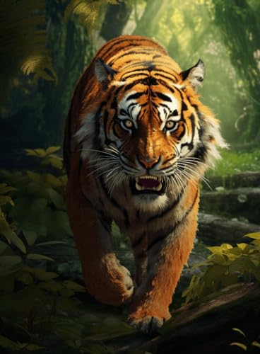 VwrxnchCoatx Kreuzstich Stickpackung Tiger,11CT Sticken Set Erwachsene Kreuzstich,DIY Stickbilder Vorgedruckt Kreuzstich für Anfänger Home Decor 40x50cm VwrxnchCoatx Kreuzstich Stickpackung Tiger,11CT Sticken Set Erwachsene Kreuzstich,DIY Stickbilder Vorgedruckt Kreuzstich für Anfänger Home Decor 40x50cm von VwrxnchCoatx