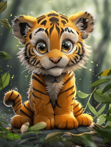 VwrxnchCoatx Kreuzstich Stickpackung Tiger,11CT Sticken Set Erwachsene Kreuzstich,DIY Stickbilder Vorgedruckt Kreuzstich für Anfänger Home Decor 40x50cm VwrxnchCoatx Kreuzstich Stickpackung Tiger,11CT Sticken Set Erwachsene Kreuzstich,DIY Stickbilder Vorgedruckt Kreuzstich für Anfänger Home Decor 40x50cm von VwrxnchCoatx