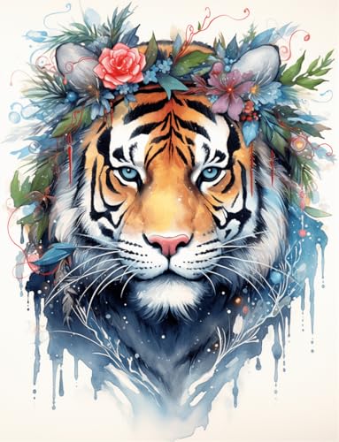 VwrxnchCoatx Kreuzstich Stickpackung Tiger,11CT Sticken Set Erwachsene Kreuzstich,DIY Stickbilder Vorgedruckt Kreuzstich für Anfänger Home Decor 40x50cm VwrxnchCoatx Kreuzstich Stickpackung Tiger,11CT Sticken Set Erwachsene Kreuzstich,DIY Stickbilder Vorgedruckt Kreuzstich für Anfänger Home Decor 40x50cm von VwrxnchCoatx