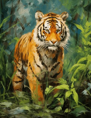 VwrxnchCoatx Kreuzstich Stickpackung Tiger,11CT Sticken Set Erwachsene Kreuzstich,DIY Stickbilder Vorgedruckt Kreuzstich für Anfänger Home Decor 40x50cm VwrxnchCoatx Kreuzstich Stickpackung Tiger,11CT Sticken Set Erwachsene Kreuzstich,DIY Stickbilder Vorgedruckt Kreuzstich für Anfänger Home Decor 40x50cm von VwrxnchCoatx