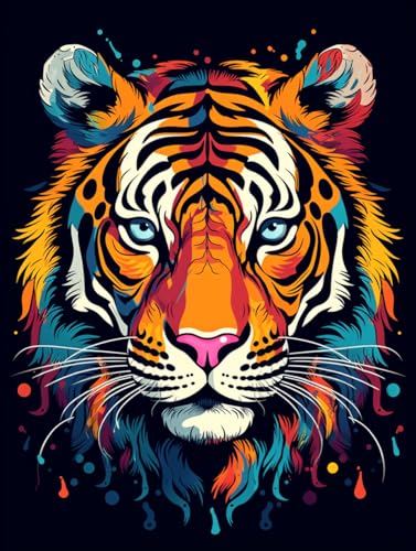 VwrxnchCoatx Kreuzstich Stickpackung Tiger,11CT Sticken Set Erwachsene Kreuzstich,DIY Stickbilder Vorgedruckt Kreuzstich für Anfänger Home Decor 40x50cm VwrxnchCoatx Kreuzstich Stickpackung Tiger,11CT Sticken Set Erwachsene Kreuzstich,DIY Stickbilder Vorgedruckt Kreuzstich für Anfänger Home Decor 40x50cm von VwrxnchCoatx