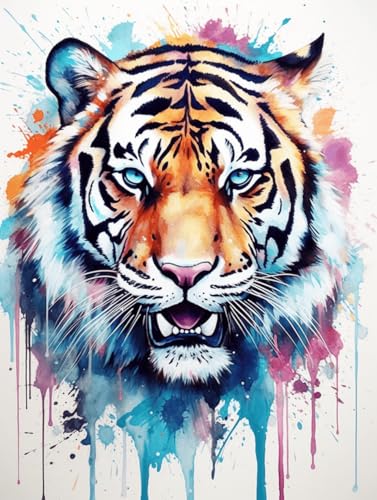 VwrxnchCoatx Kreuzstich Stickpackung Tiger,11CT Sticken Set Erwachsene Kreuzstich,DIY Stickbilder Vorgedruckt Kreuzstich für Anfänger Home Decor 40x50cm VwrxnchCoatx Kreuzstich Stickpackung Tiger,11CT Sticken Set Erwachsene Kreuzstich,DIY Stickbilder Vorgedruckt Kreuzstich für Anfänger Home Decor 40x50cm von VwrxnchCoatx