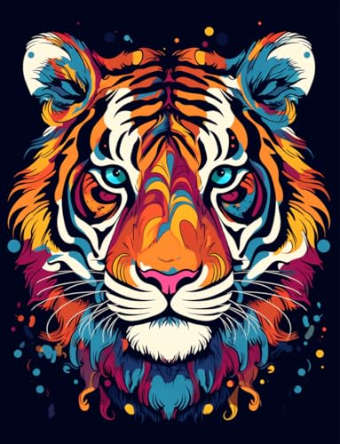 VwrxnchCoatx Kreuzstich Stickpackung Tiger,11CT Sticken Set Erwachsene Kreuzstich,DIY Stickbilder Vorgedruckt Kreuzstich für Anfänger Home Decor 40x50cm VwrxnchCoatx Kreuzstich Stickpackung Tiger,11CT Sticken Set Erwachsene Kreuzstich,DIY Stickbilder Vorgedruckt Kreuzstich für Anfänger Home Decor 40x50cm von VwrxnchCoatx