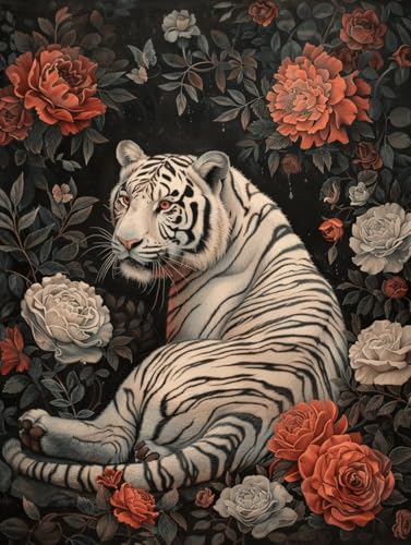 VwrxnchCoatx Kreuzstich Stickpackung Tiger,11CT Sticken Set Erwachsene Kreuzstich,DIY Stickbilder Vorgedruckt Kreuzstich für Anfänger Home Decor 40x50cm VwrxnchCoatx Kreuzstich Stickpackung Tiger,11CT Sticken Set Erwachsene Kreuzstich,DIY Stickbilder Vorgedruckt Kreuzstich für Anfänger Home Decor 40x50cm von VwrxnchCoatx