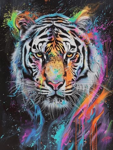 VwrxnchCoatx Kreuzstich Stickpackung Tiger,11CT Sticken Set Erwachsene Kreuzstich,DIY Stickbilder Vorgedruckt Kreuzstich für Anfänger Home Decor 40x50cm VwrxnchCoatx Kreuzstich Stickpackung Tiger,11CT Sticken Set Erwachsene Kreuzstich,DIY Stickbilder Vorgedruckt Kreuzstich für Anfänger Home Decor 40x50cm von VwrxnchCoatx
