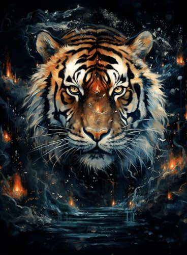 VwrxnchCoatx Kreuzstich Stickpackung Tiger,11CT Sticken Set Erwachsene Kreuzstich,DIY Stickbilder Vorgedruckt Kreuzstich für Anfänger Home Decor 40x50cm VwrxnchCoatx Kreuzstich Stickpackung Tiger,11CT Sticken Set Erwachsene Kreuzstich,DIY Stickbilder Vorgedruckt Kreuzstich für Anfänger Home Decor 40x50cm von VwrxnchCoatx