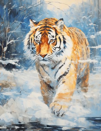 VwrxnchCoatx Kreuzstich Stickpackung Tiger,11CT Sticken Set Erwachsene Kreuzstich,DIY Stickbilder Vorgedruckt Kreuzstich für Anfänger Home Decor 40x50cm VwrxnchCoatx Kreuzstich Stickpackung Tiger,11CT Sticken Set Erwachsene Kreuzstich,DIY Stickbilder Vorgedruckt Kreuzstich für Anfänger Home Decor 40x50cm von VwrxnchCoatx