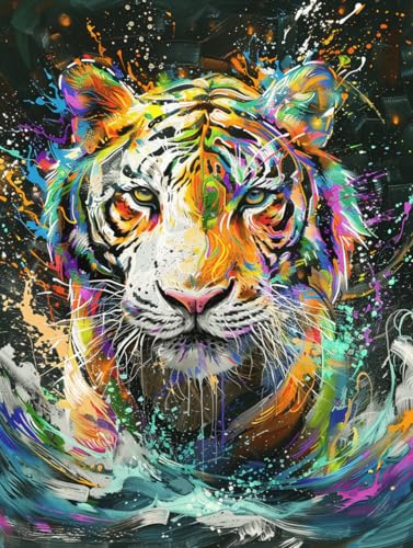 VwrxnchCoatx Kreuzstich Stickpackung Tiger,11CT Sticken Set Erwachsene Kreuzstich,DIY Stickbilder Vorgedruckt Kreuzstich für Anfänger Home Decor 40x50cm VwrxnchCoatx Kreuzstich Stickpackung Tiger,11CT Sticken Set Erwachsene Kreuzstich,DIY Stickbilder Vorgedruckt Kreuzstich für Anfänger Home Decor 40x50cm von VwrxnchCoatx
