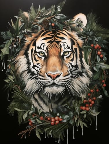 VwrxnchCoatx Kreuzstich Stickpackung Tiger,11CT Sticken Set Erwachsene Kreuzstich,DIY Stickbilder Vorgedruckt Kreuzstich für Anfänger Home Decor 40x50cm VwrxnchCoatx Kreuzstich Stickpackung Tiger,11CT Sticken Set Erwachsene Kreuzstich,DIY Stickbilder Vorgedruckt Kreuzstich für Anfänger Home Decor 40x50cm von VwrxnchCoatx