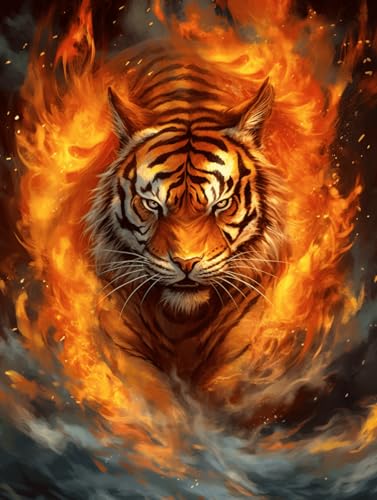 VwrxnchCoatx Kreuzstich Stickpackung Tiger,11CT Sticken Set Erwachsene Kreuzstich,DIY Stickbilder Vorgedruckt Kreuzstich für Anfänger Home Decor 40x50cm VwrxnchCoatx Kreuzstich Stickpackung Tiger,11CT Sticken Set Erwachsene Kreuzstich,DIY Stickbilder Vorgedruckt Kreuzstich für Anfänger Home Decor 40x50cm von VwrxnchCoatx