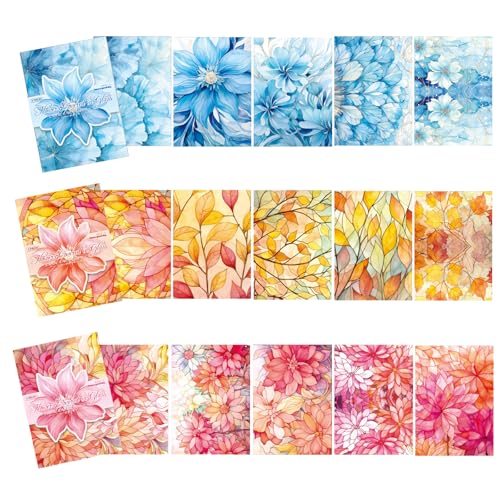 Vxcbad 15 PCS Scrapbook Stickers,Scrapbook Zubehör,Vintage Flowers Scrapbook Stickers Aufkleber Blumen Papers für Diy Fotoalbum Journaling Zubehör Vxcbad 15 PCS Scrapbook Stickers,Scrapbook Zubehör,Vintage Flowers Scrapbook Stickers Aufkleber Blumen Papers für Diy Fotoalbum Journaling Zubehör von Vxcbad