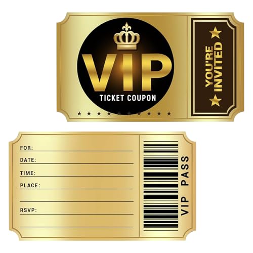 12er-Set VIP-Einladungen, doppelseitig, Film-Geburtstagsparty-Einladungskarten mit Umschlägen 12er-Set VIP-Einladungen, doppelseitig, Film-Geburtstagsparty-Einladungskarten mit Umschlägen von Vxcvzv
