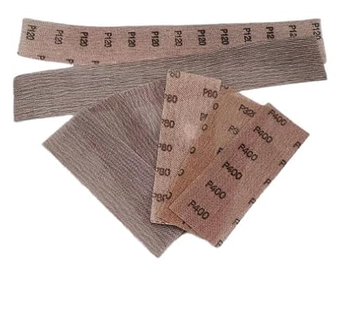 Schleifblätter Set, 50 Stück Schleifstreifen 70 x 198 mm, Geeignet für Mirka Handschleifer, Handmühle.，Staubfreies Schleifen durch Optimale Absaugung und Niedrigen Staubdruck, Körnung 80 von Vxiwscy