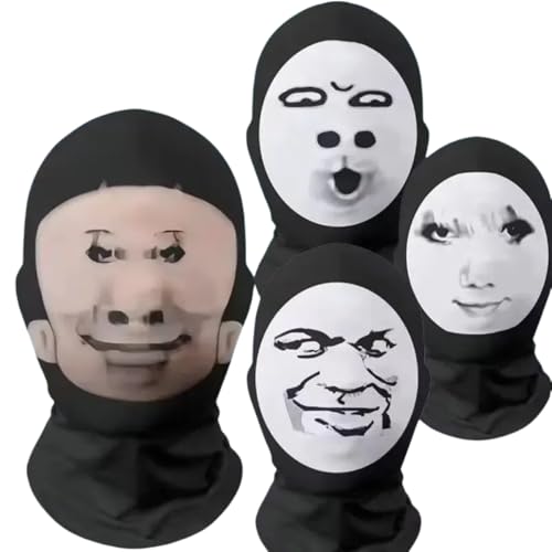 Vyloky 4 Atmungsaktive Kopfbedeckungen Sozialer Terrorismus Stealth Party Artefakte (wiederverwendbar) Einweg-Perspektive durch Mesh Karneval/Gaming Essentials von Vyloky