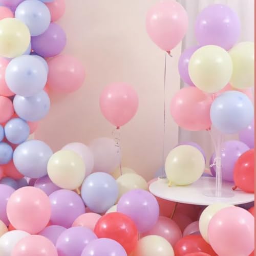 Vyloky Makronen Ballons 23-29cm - Starkes 2.2g Latex & Platzfest - Für Babygeburtstag, Hochzeit, Feiern in Pastellfarben (Frisch 50 Stück) von Vyloky
