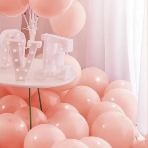 Vyloky Makronen Ballons 23-29cm - Starkes 2.2g Latex & Platzfest - Für Babygeburtstag, Hochzeit, Feiern in Pastellfarben (Rot 100 Stück) von Vyloky