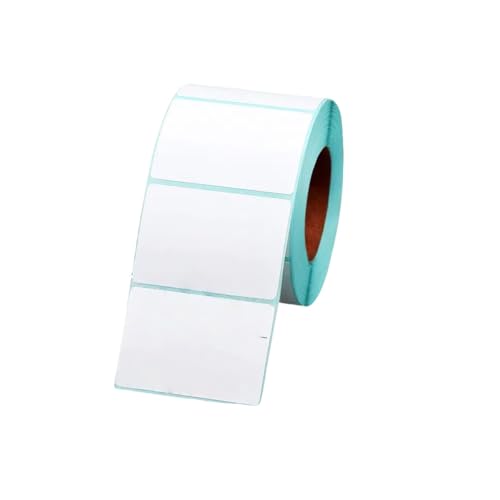 Vyloky Wasser-ölfeste Thermoetiketten rückstandsfrei abziehbar| Für Thermo-Barcodedrucker, Paket, Supermarkt, Lager, Kleidung, Gastro (1600 Blatt Querformat 40 x 60 cm) von Vyloky