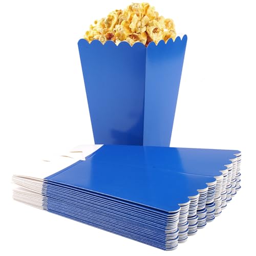 24 Stück Popcorn Kästen Blau aus Papier, 11,5 x 7 x 5 cm Mini Paper Popcorn-containers, Marineblau Popcorn Boxen, Mini Paper Popcorn-boxen Blau, Popcorntüten Papier Popcornbecher, für Partys, Kino 24 Stück Popcorn Kästen Blau aus Papier, 11,5 x 7 x 5 cm Mini Paper Popcorn-containers, Marineblau Popcorn Boxen, Mini Paper Popcorn-boxen Blau, Popcorntüten Papier Popcornbecher, für Partys, Kino von Vylro