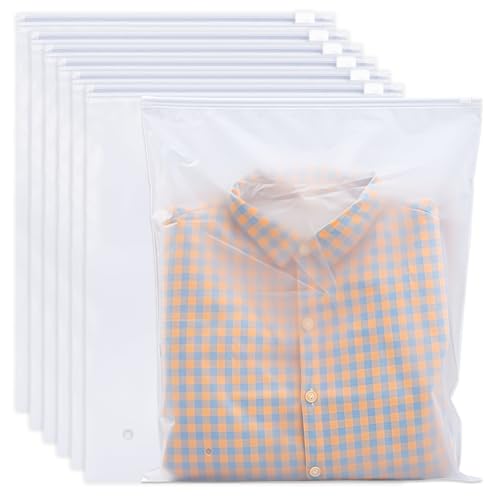 30 Stück Zip Beutel Kleidung,45 x 35 cm Zip Tüten,Wiederverwendbar Ziplock Beutel,Gleitverschlussbeutel Design mit Abgasloch,Plastiktüten mit Zipper für Kleidung,Handtücher,Schuhe und Kosmetik von Vylro