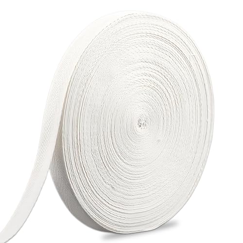 50M Baumwolle Gurtband Weiß, Einfassband zum Nähen Weiß, Köperband 20mm Baumwolle, Ruler Cotton Ribbon, Baumwoll Twillband zum Nähen, Schneidern, Änderungen, DIY Handwerk 50M Baumwolle Gurtband Weiß, Einfassband zum Nähen Weiß, Köperband 20mm Baumwolle, Ruler Cotton Ribbon, Baumwoll Twillband zum Nähen, Schneidern, Änderungen, DIY Handwerk von Vylro