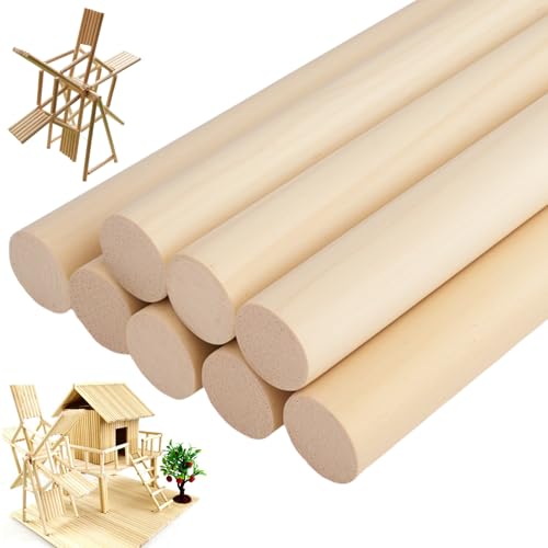 Vylro 8 Stück Rundholz 20mm Durchmesser,2cm×30cm Natürliche Rundstab Holz,Runde Makramee-Holzstäbe,Rundholz Holzstab für Kunst und Heimwerker,Basteln,Gestufte Kuchenstütze und Hochzeitsbandstäbe Vylro 8 Stück Rundholz 20mm Durchmesser,2cm×30cm Natürliche Rundstab Holz,Runde Makramee-Holzstäbe,Rundholz Holzstab für Kunst und Heimwerker,Basteln,Gestufte Kuchenstütze und Hochzeitsbandstäbe von Vylro