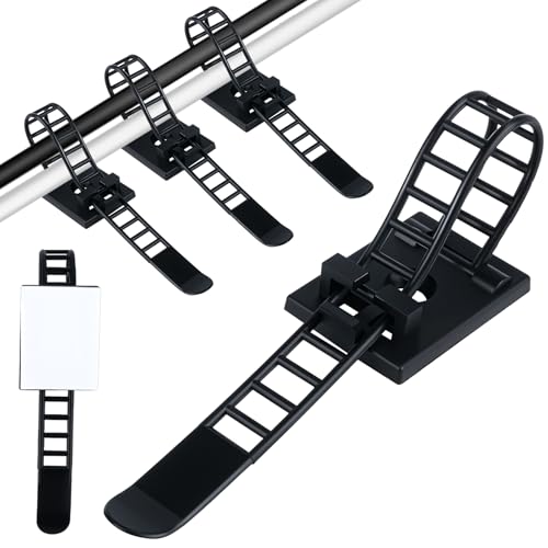 60 Stück Kabelbinder und Kabelclips mit Klebehalterung, Kabelhalter Selbstklebend, Nylon-Kabelbinder Drahtclips Klemmen Organizer, Kabelmanagement Kabelhalter für den Schreibtisch 60 Stück Kabelbinder und Kabelclips mit Klebehalterung, Kabelhalter Selbstklebend, Nylon-Kabelbinder Drahtclips Klemmen Organizer, Kabelmanagement Kabelhalter für den Schreibtisch von Vylyciy