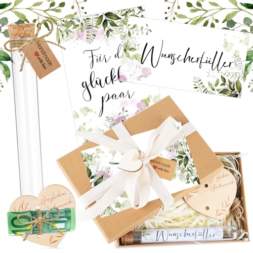 Hochzeitsgeschenke für Brautpaar Geld, Geldgeschenk Hochzeit Hochzeitskarte Geldgeschenk Inklusive Geschenkbox, Grußkarte, Holzherz, Band, Bast, Reagenzglas, zur Hochzeit Verlobung Hochzeitstag Hochzeitsgeschenke für Brautpaar Geld, Geldgeschenk Hochzeit Hochzeitskarte Geldgeschenk Inklusive Geschenkbox, Grußkarte, Holzherz, Band, Bast, Reagenzglas, zur Hochzeit Verlobung Hochzeitstag von Vylyciy