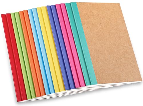 Vyndicca Kompositions-Notizbücher, Großpackung, 21,6 x 14 cm, liniert, Krafteinband, Notizbücher mit Regenbogenrücken, Kompositions-Notizblock für Heimbürobedarf, A5, 8 Farben, 8 Farben Vyndicca Kompositions-Notizbücher, Großpackung, 21,6 x 14 cm, liniert, Krafteinband, Notizbücher mit Regenbogenrücken, Kompositions-Notizblock für Heimbürobedarf, A5, 8 Farben, 8 Farben von Vyndicca