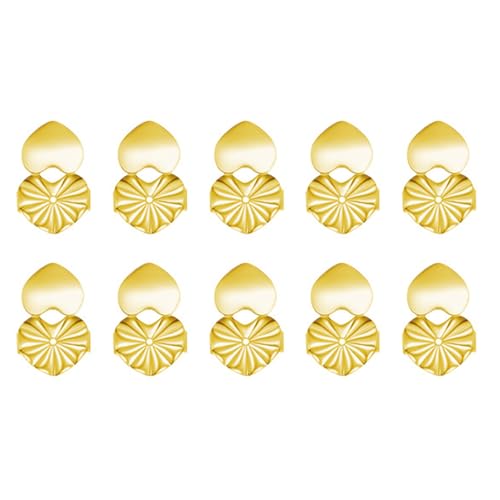 10 Stück schwere Ohrringe Herz Lifter Stabile Ohrstöpsel Retainer Ohrring Verschlüsse für schwere Ohrringe Herzform Lifter Backing 10 Stück schwere Ohrringe Herz Lifter Stabile Ohrstöpsel Retainer Ohrring Verschlüsse für schwere Ohrringe Herzform Lifter Backing von Vynetra