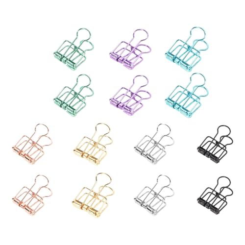 14 Stück lange Klemmen aus Metalldraht, hohle Rechnungen, Dokumente, Papierklemmen für Büro, Schule, Metall, langer Schwanz, hohl, Papierklammern, Büroklammern 14 Stück lange Klemmen aus Metalldraht, hohle Rechnungen, Dokumente, Papierklemmen für Büro, Schule, Metall, langer Schwanz, hohl, Papierklammern, Büroklammern von Vynetra
