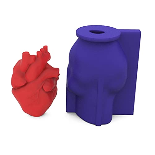 3D-Silikonform in Herzform, Wachs, Seife, handgefertigt, Harz, Ton, Gips, Epoxidharz, Kuchen, Schokolade, Dekoration 3D-Silikonform in Herzform, Wachs, Seife, handgefertigt, Harz, Ton, Gips, Epoxidharz, Kuchen, Schokolade, Dekoration von Vynetra