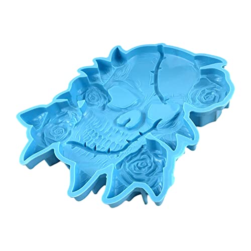 3D-Silikonform mit Totenkopf-Motiv, geeignet für Epoxidharz, Schmuckherstellung, Heimdekoration 3D-Silikonform mit Totenkopf-Motiv, geeignet für Epoxidharz, Schmuckherstellung, Heimdekoration von Vynetra