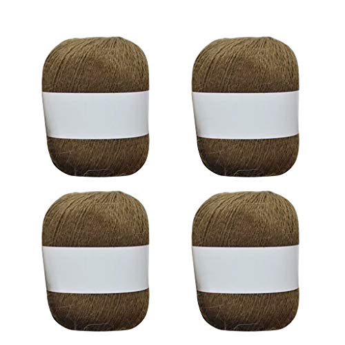 4 Rollen langes Plüsch-weiches Kaschmirgarn, handgestricktes Garn für Strickjacke, Schal, Häkelwolle, Garne, 200 Gramm 4 Rollen langes Plüsch-weiches Kaschmirgarn, handgestricktes Garn für Strickjacke, Schal, Häkelwolle, Garne, 200 Gramm von Vynetra