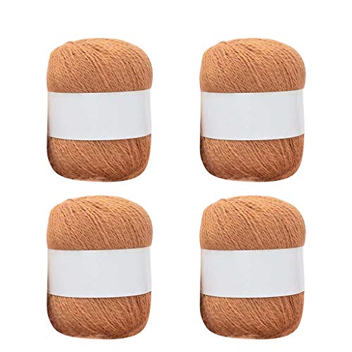 4 Rollen langes Plüsch-weiches Kaschmirgarn, handgestricktes Garn für Strickjacke, Schal, Häkelwolle, Garne, 200 Gramm 4 Rollen langes Plüsch-weiches Kaschmirgarn, handgestricktes Garn für Strickjacke, Schal, Häkelwolle, Garne, 200 Gramm von Vynetra