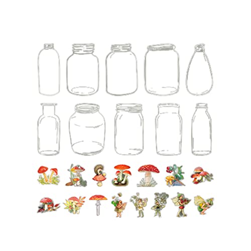 40 Stück Blumenblätter in einer Flasche, dekorative Aufkleber, Scrapbooking, Etikett, Tagebuch, Schreibwaren, Album, Tagebuch, Dekoration 40 Stück Blumenblätter in einer Flasche, dekorative Aufkleber, Scrapbooking, Etikett, Tagebuch, Schreibwaren, Album, Tagebuch, Dekoration von Vynetra