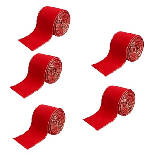 5 Rollen Geschenkband Dekoratives Polyesterband für Heimdekorationen Hochzeit Wohnzimmer Verzierung 5 Rollen Geschenkband Dekoratives Polyesterband für Heimdekorationen Hochzeit Wohnzimmer Verzierung von Vynetra
