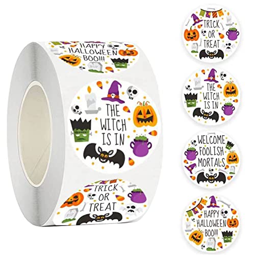 500 Stück Halloween-Aufkleber, Kürbis, Totenkopf, Dekor-Etiketten, Siegelaufkleber zum Backen, Verpacken, Papieraufkleber, Dekor-Etiketten-Aufkleber 500 Stück Halloween-Aufkleber, Kürbis, Totenkopf, Dekor-Etiketten, Siegelaufkleber zum Backen, Verpacken, Papieraufkleber, Dekor-Etiketten-Aufkleber von Vynetra