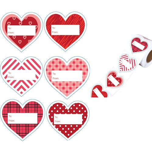 60 Stück Valentinstags-Herz-Aufkleber, 5,1 x 5,8 cm, selbstklebende Verpackungsetiketten für Verpackungen, Boxen, Versiegeln, Hochzeitsbedarf 60 Stück Valentinstags-Herz-Aufkleber, 5,1 x 5,8 cm, selbstklebende Verpackungsetiketten für Verpackungen, Boxen, Versiegeln, Hochzeitsbedarf von Vynetra