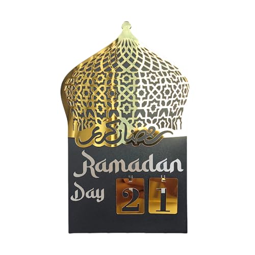 Acryl-Countdown-Kalender, Timer für Feiertage, elegante Ramadans, Schreibtischdekoration, Eid Mubaraks, Partyzubehör Acryl-Countdown-Kalender, Timer für Feiertage, elegante Ramadans, Schreibtischdekoration, Eid Mubaraks, Partyzubehör von Vynetra