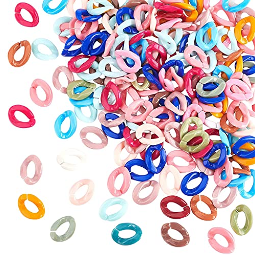 Acryl-Verbindungsringe, Schnellverbindung, Drehverbindung, für Schmuck, Kabelketten, Kettenschnalle, 100 Stück Acryl-Verbindungsringe, Schnellverbindung, Drehverbindung, für Schmuck, Kabelketten, Kettenschnalle, 100 Stück von Vynetra