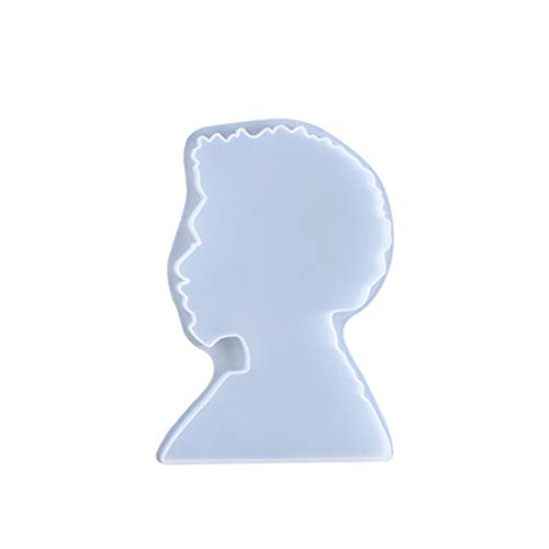 Afro weiblich/männlich für Kopftablett, Epoxidharz, Servierbrett, Silikon, M Afro weiblich/männlich für Kopftablett, Epoxidharz, Servierbrett, Silikon, M von Vynetra