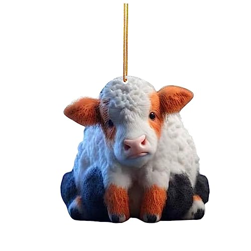 Cartoon-Kuh-Autoanhänger, Baumdekoration, Dekoration für Heckfenster, hängende Auto-Stylings, Zubehör, Weihnachtsbäume, Ornament, Fenster, Wandbehang, Bauernhof-Tier-Thema, Highlandcow Auto Cartoon-Kuh-Autoanhänger, Baumdekoration, Dekoration für Heckfenster, hängende Auto-Stylings, Zubehör, Weihnachtsbäume, Ornament, Fenster, Wandbehang, Bauernhof-Tier-Thema, Highlandcow Auto von Vynetra