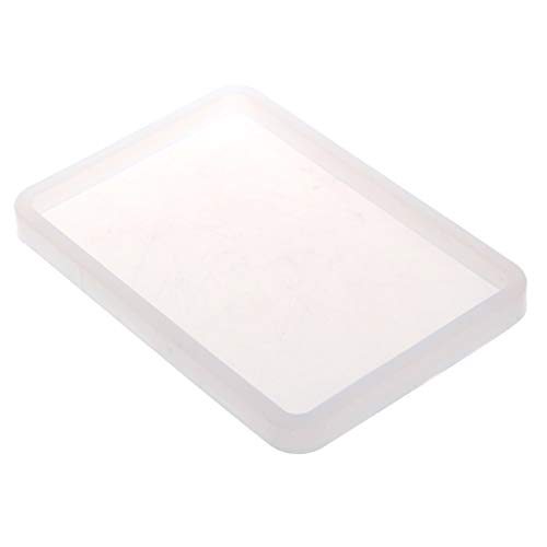 Einfache rechteckige Form mit Ablageschale, Silikonform, Hintergrundplatte, Epoxidharz, Gipsform von Vynetra