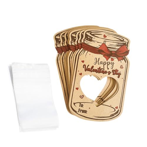 Elegante Valentinstagskarte für Jungen und Mädchen, Grußkarte mit Süßigkeitentüten, handgefertigt, für Schule, Party, Austauschkarte Elegante Valentinstagskarte für Jungen und Mädchen, Grußkarte mit Süßigkeitentüten, handgefertigt, für Schule, Party, Austauschkarte von Vynetra