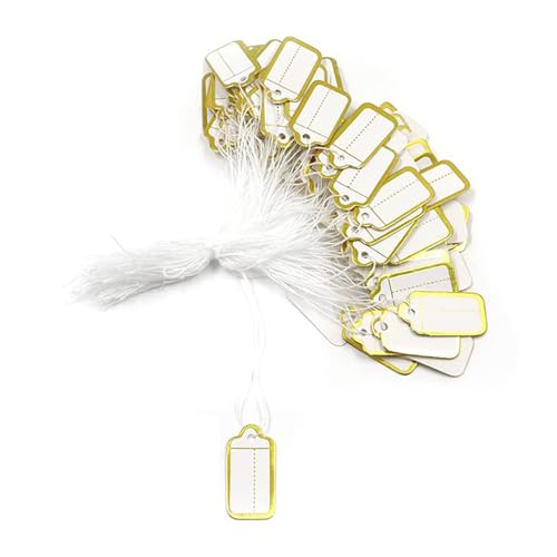 Etiketten zum Aufhängen von Schreibwaren und Kleidung, klein, beschreibbar, für Schmuck, Schuhe, Schreibwaren und Kleidung, 500 Stück Etiketten zum Aufhängen von Schreibwaren und Kleidung, klein, beschreibbar, für Schmuck, Schuhe, Schreibwaren und Kleidung, 500 Stück von Vynetra
