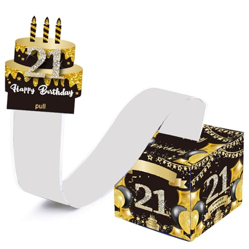 Geburtstags-Geldkassette mit "Happy Birthday"-Karte und Dekoration, handgefertigt, herausziehbar, interaktives Partyspiel, Teenager-Geburtstag Geburtstags-Geldkassette mit "Happy Birthday"-Karte und Dekoration, handgefertigt, herausziehbar, interaktives Partyspiel, Teenager-Geburtstag von Vynetra