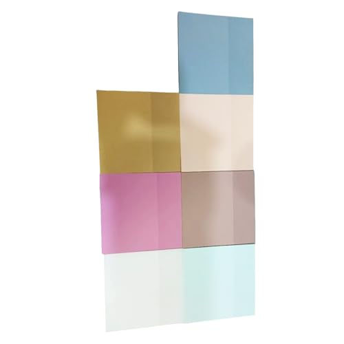 Haftnotizen, selbstklebend, transparent, Pastellfarben, Notizblock für Zuhause von Vynetra