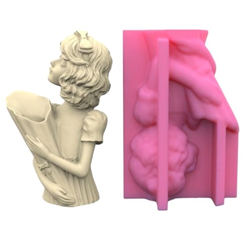 Mädchen-Form für Blumentöpfe, Epoxidharz, Silikon, Stifthalter, Zementtöpfe, Pflanzgefäß, Vase, Dekoration Mädchen-Form für Blumentöpfe, Epoxidharz, Silikon, Stifthalter, Zementtöpfe, Pflanzgefäß, Vase, Dekoration von Vynetra