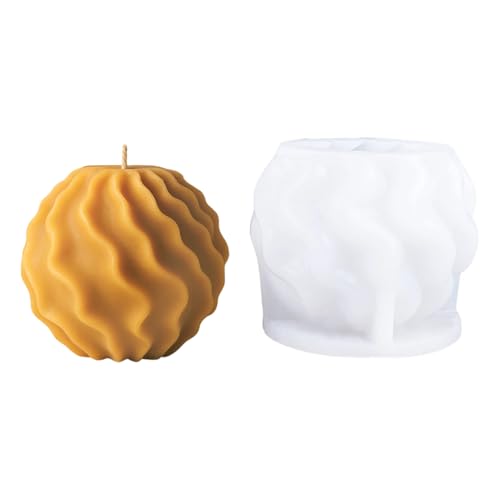 Mehrzweck-Silikonformen, kugelförmig, gestreift, für Epoxidharz, Seife, Hochzeit, Heimdekoration, Bastelform Mehrzweck-Silikonformen, kugelförmig, gestreift, für Epoxidharz, Seife, Hochzeit, Heimdekoration, Bastelform von Vynetra