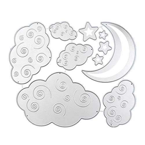 Metall-Stanzformen, 3D-Mondwolken, Stanzformen für Scrapbooking, Foto, Festival, Dekoration Metall-Stanzformen, 3D-Mondwolken, Stanzformen für Scrapbooking, Foto, Festival, Dekoration von Vynetra